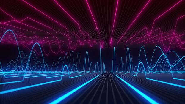 Audio waveform background